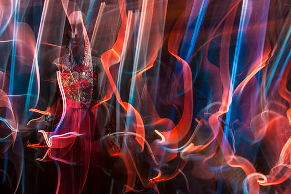 Chihuly Ghost in Flames
